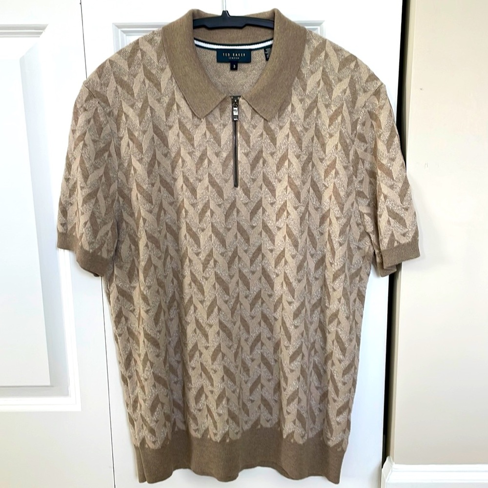 Ted baker zip-up polo